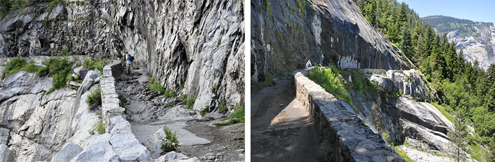 Nearing Nevada Falls on John Muir Trail