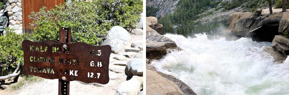 Merced River Roaring over Nevada Falls