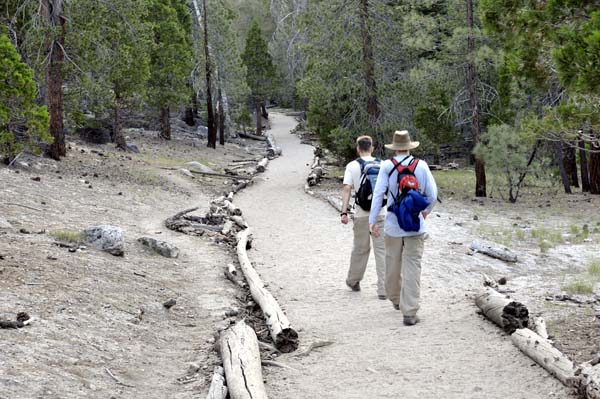 Hiking through Litte Yosemite Valley