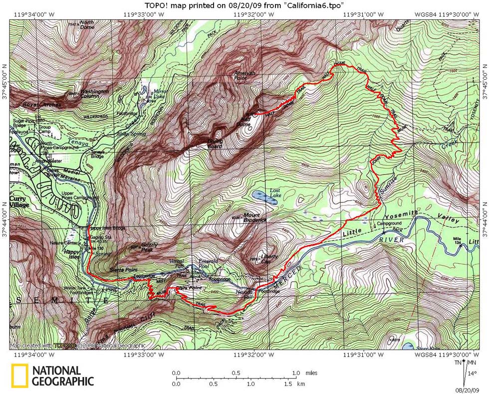 Trail to Backside of Half Dome