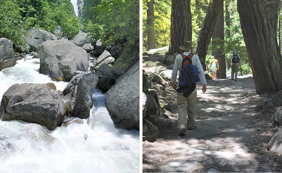 Merced River with Vernal Falls in the background.