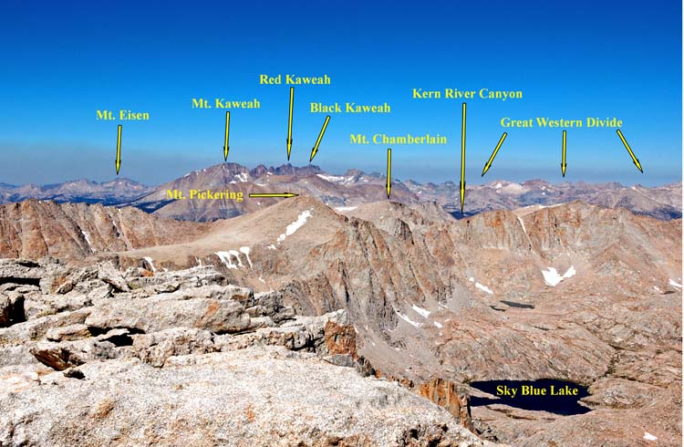 View from the Summit looking into Sequoia National Park