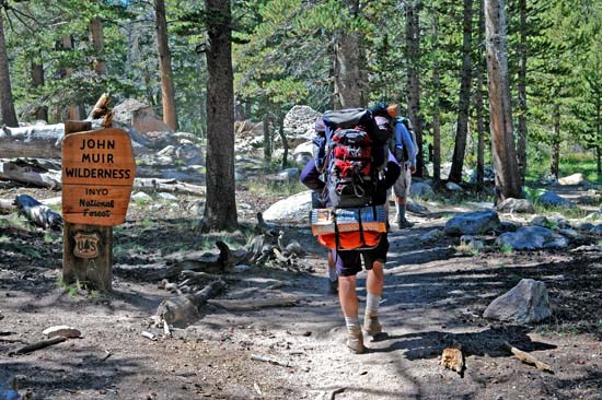 Entering John Muir Wilderness
