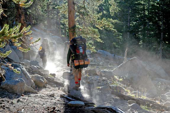 Dry Conditions on Cottonwood Lakes Trail