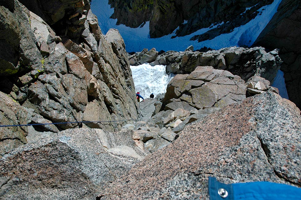 North Palisade Chimney Climb