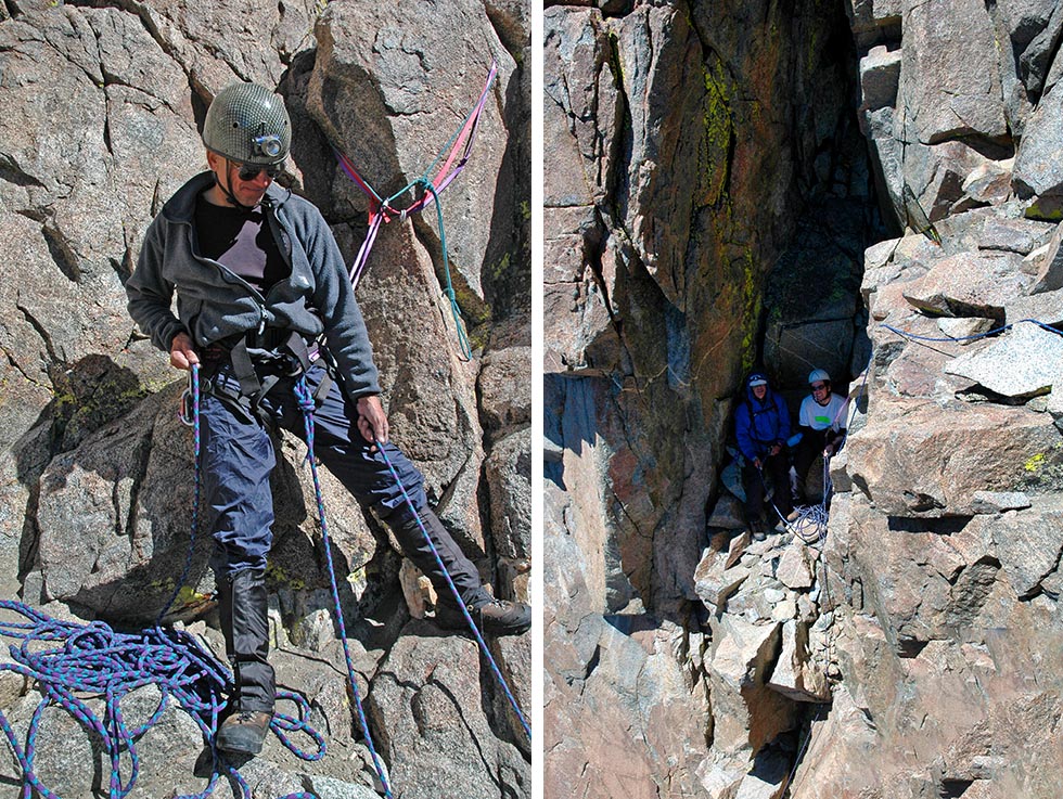 North Palisade Chimney Climb