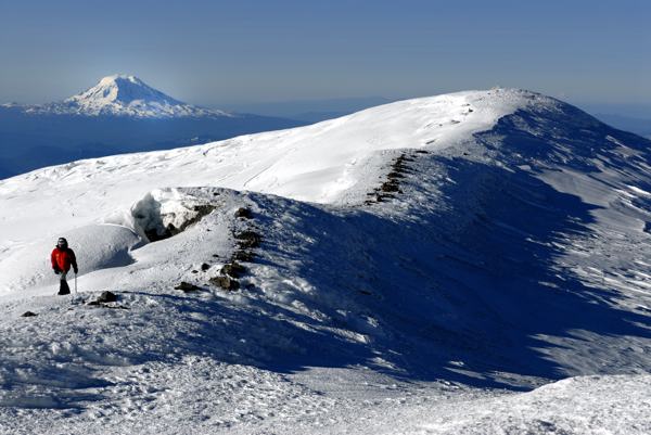 Descending Mt Rainier
