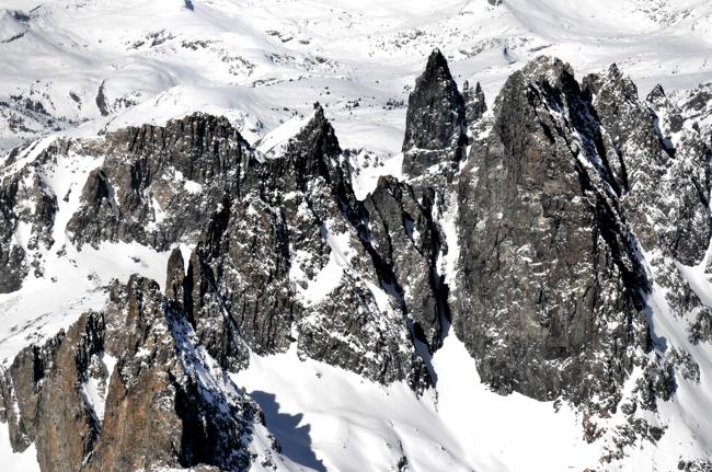 Aerial View Minerets Sierra Nevada