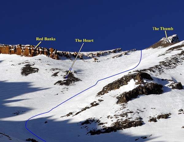 Route from Lake Helen