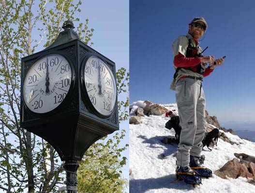 Ranger near summit of Mt Shasta