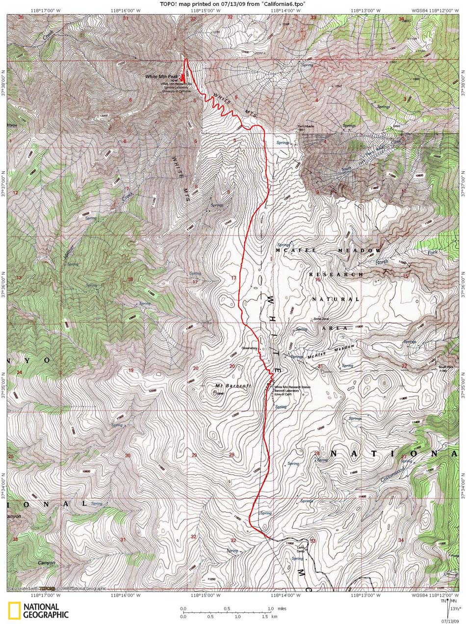 White Mountain Topo