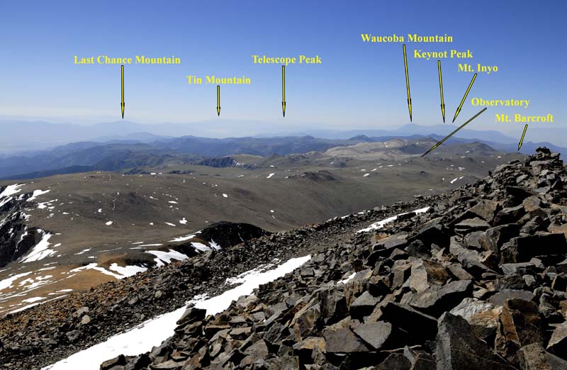 View Southeast From White Mountain Summit