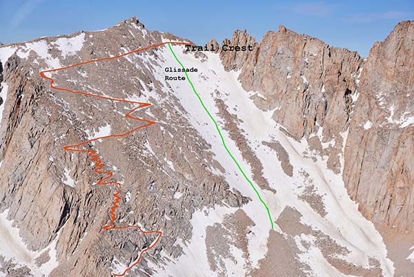 Aerial View of Whitney Switchbacks