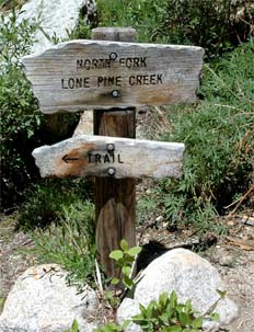 Whitney Trail Sign